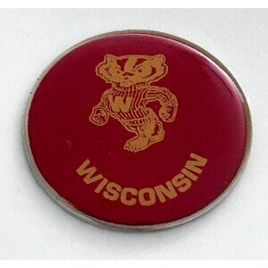 Vintage University Wisconsin Badger Lapel Pin College Memorabilia